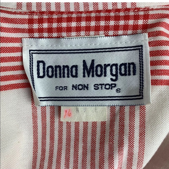 Vintage DONNA MORGAN Dress Sleeveless Midi Belted - Picture 8 of 12